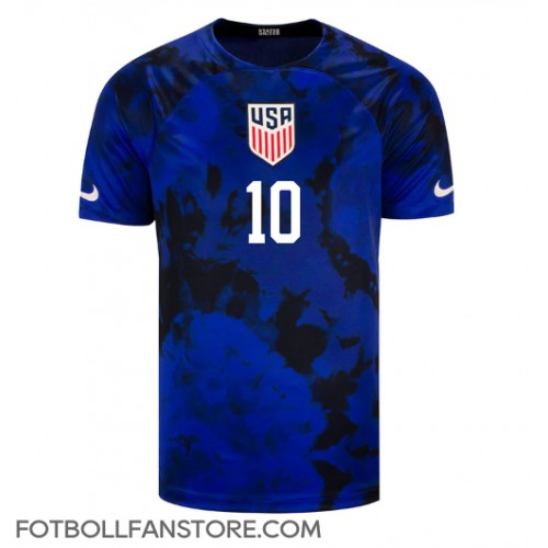 Förenta staterna Christian Pulisic #10 Borta matchtröja VM 2022 Kortärmad Billigt